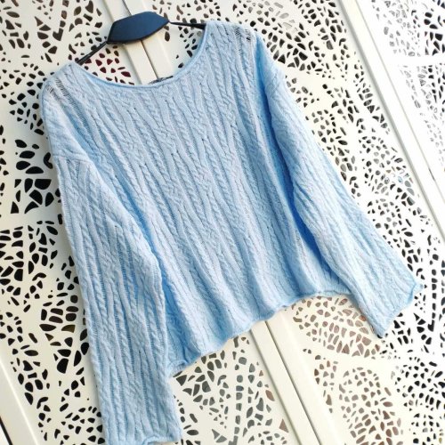 Свитер Lora (one size) LR951 l.blue (зима) Lora LR951 l.blue