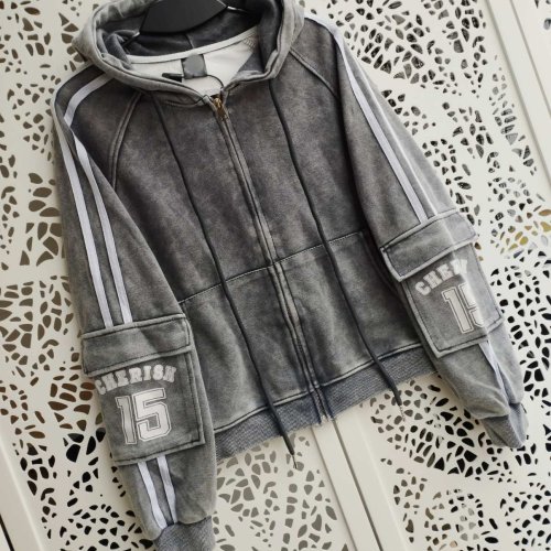 Кофта спорт Lora (42-46) LR953 grey (деми) Lora LR953 grey