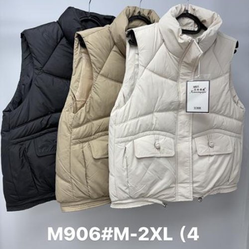 Жилетка Jacket (M-2XL) M906 l.beige (деми) Jacket M906 l.beige