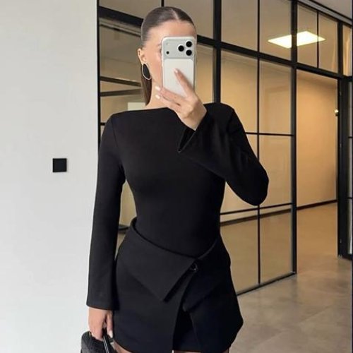 Платье Safina (42-48) 758 black (деми) Safina 758 black