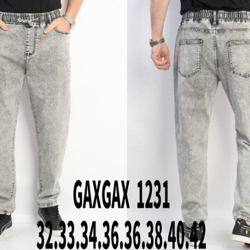 Джинсы Basanjiu (32-42) 12331 grey (деми) Basanjiu 12331 grey