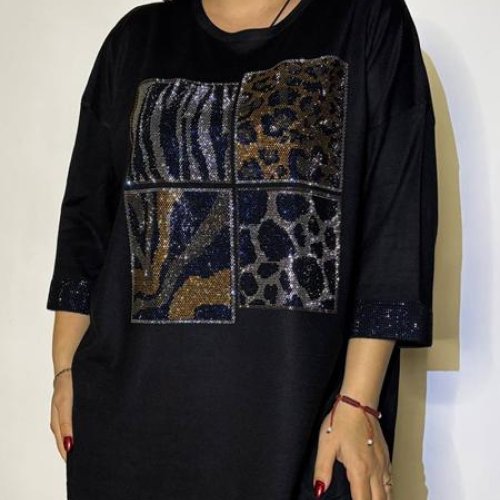 Туника Kosta (52-58) 7725-47 black (деми) Kosta 7725-47 black