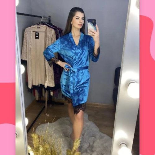 Халат Gull (42-48) 08 l.blue (деми) Gull 08 l.blue