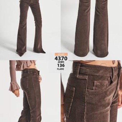 Джинсы Jeans Style (34-42) 4370-26W5-136 brown (деми) Jeans Style 4370-26W5-136 brown