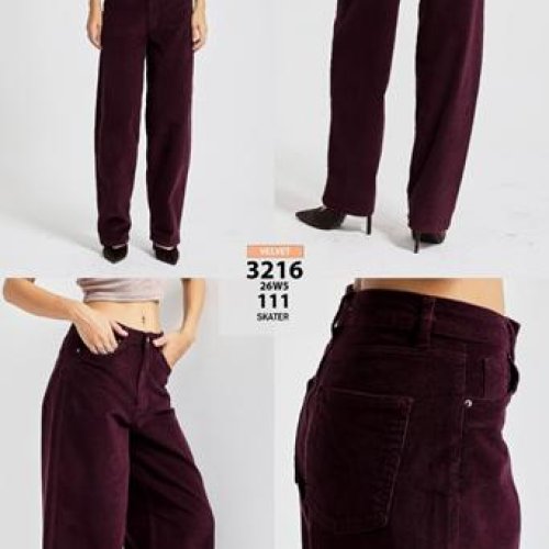 Джинсы Jeans Style (34-42) 3216-26W5-111 wine (деми) Jeans Style 3216-26W5-111 wine