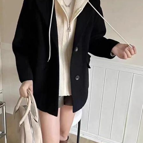 Пальто Comod (M-L) CM457 black (деми) Comod CM457 black