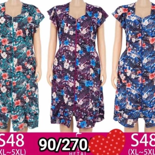 Халат Anion (XL-5XL) S48 mix (лето) Anion S48 mix