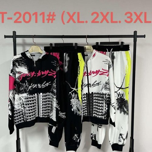 Костюм спорт Estima (XL-3XL) T2011 black (деми) Estima T2011 black