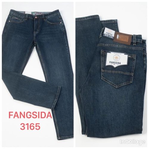 Джинсы Fangsida (36-44) 3165 blue (деми) Fangsida 3165 blue