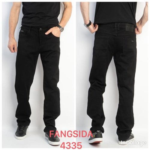 Джинсы Fangsida (32-38) 4335 black (деми) Fangsida 4335 black