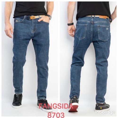 Джинсы Fangsida (30-38) 8703 blue (деми) Fangsida 8703 blue