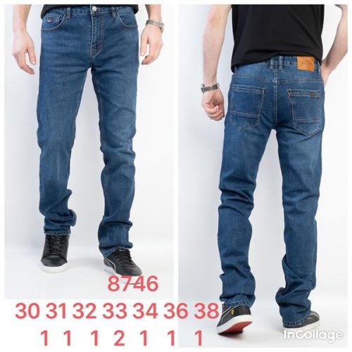 Джинсы Fangsida (30-38) 8746 blue (деми) Fangsida 8746 blue