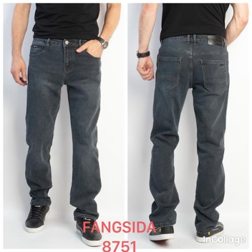 Джинсы Fangsida (29-38) 8751 grey (деми) Fangsida 8751 grey