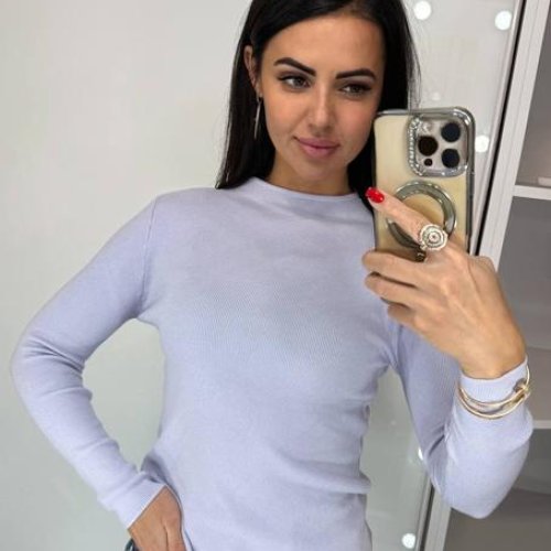 Свитер Lora (42-46) LR1011 lilac (зима) Lora LR1011 lilac