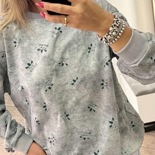 Свитер Lora (one size) LR992 grey (деми) Lora LR992 grey