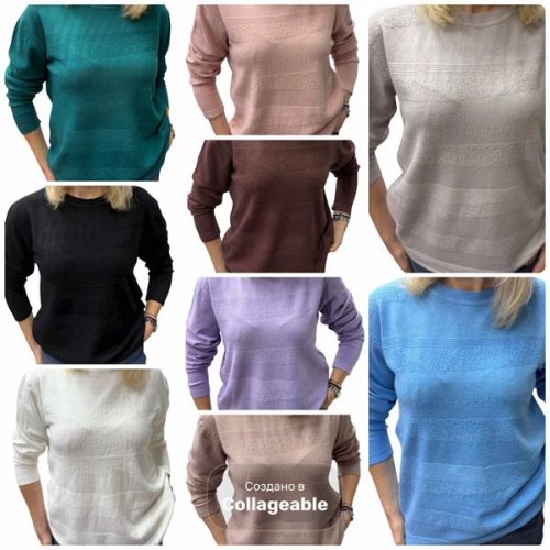 Свитер Modnulya (46-54) 25221 l.blue (деми) Modnulya 25221 l.blue