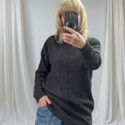 Свитер Modnulya (46-54) 25413 grey (зима) Modnulya 25413 grey