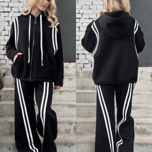 Костюм спорт Karolina (32-42) KR362 black (зима) Karolina KR362 black