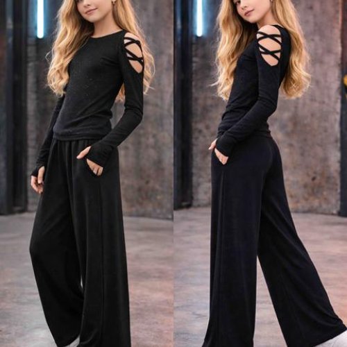 Штаны Karolina (34-42) KR432 black (деми) Karolina KR432 black