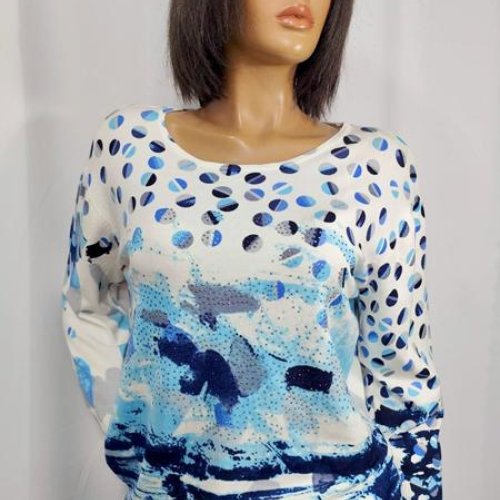 Свитер LIDA (3XL-4XL) 7606 blue (деми) LIDA 7606 blue