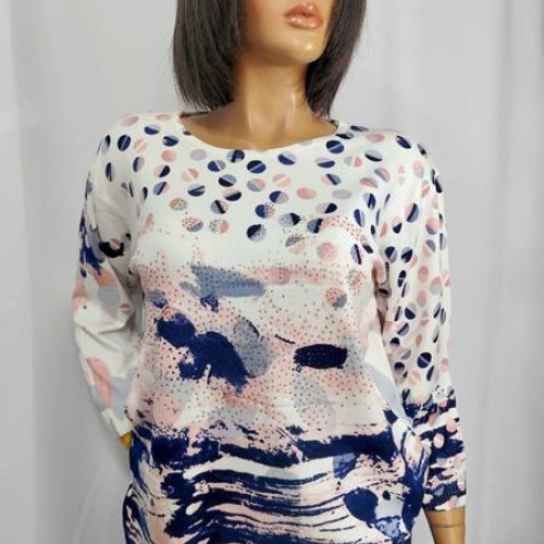 Свитер LIDA (3XL-4XL) 7606 pink (деми) LIDA 7606 pink