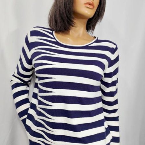 Свитер LIDA (XL-4XL) 7646 blue (деми) LIDA 7646 blue