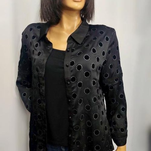 Рубашка LIDA (52-62) 7869 black (деми) LIDA 7869 black