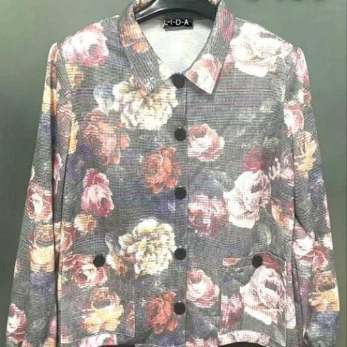 Кофта LIDA (52-62) 0456 grey (деми) LIDA 0456 grey