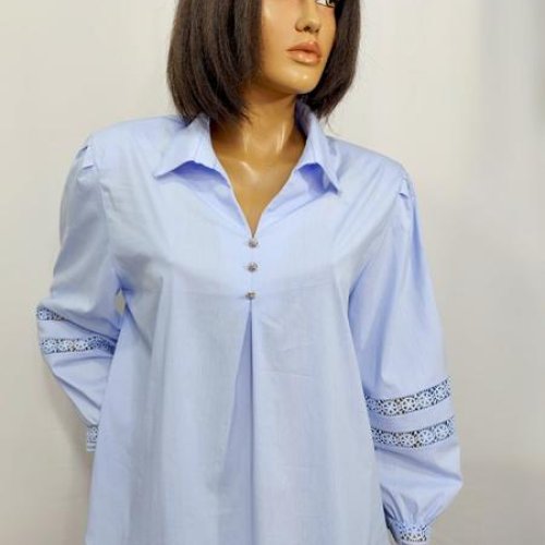 Блузка LIDA (52-62) 8227 l.blue (деми) LIDA 8227 l.blue