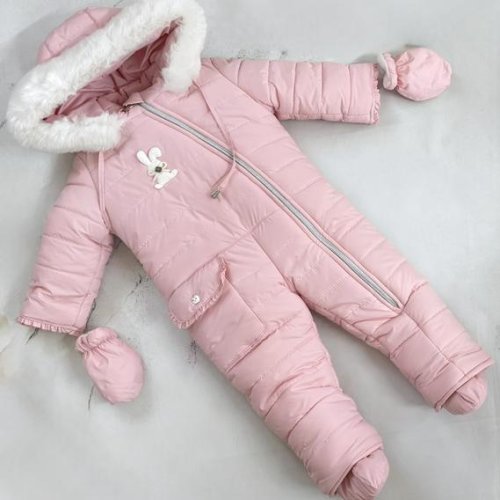 Комбинезон Moda school (68-80) 8464 pink (зима) Moda school 8464 pink