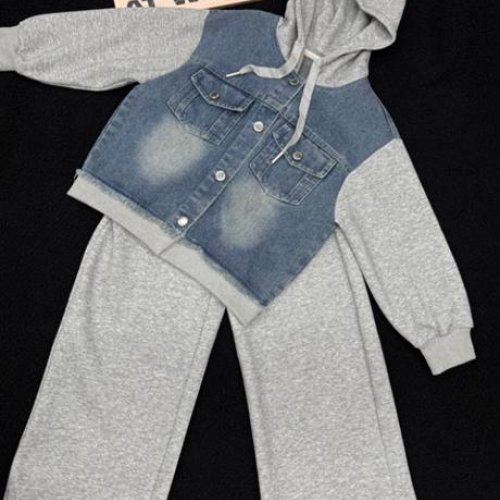 Костюм спорт SunnyTot (120-170) 7777 grey (деми) SunnyTot 7777 grey