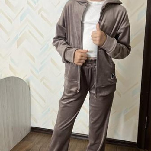 Костюм спорт SunnyTot (134-158) S312 grey (деми) SunnyTot S312 grey