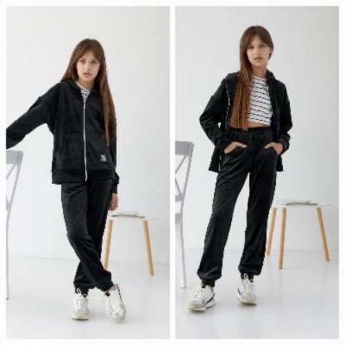 Костюм спорт SunnyTot (134-158) S315 black (деми) SunnyTot S315 black