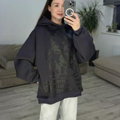 Худи S.Style (42-48) 290 black (зима) S.Style 290 black