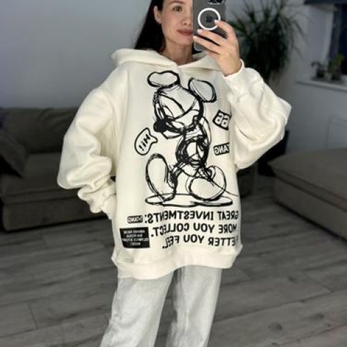 Худи S.Style (42-48) 290 milk (зима) S.Style 290 milk