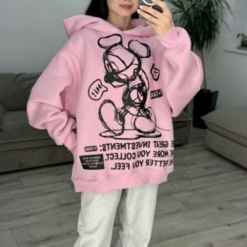 Худи S.Style (42-48) 290 pink (зима) S.Style 290 pink