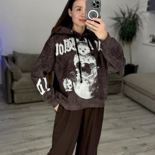 Худи S.Style (42-48) 305 brown (зима) S.Style 305 brown