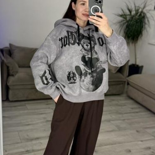 Худи S.Style (42-48) 305 grey (зима) S.Style 305 grey