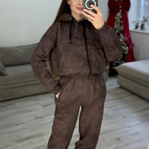 Костюм спорт S.Style (42-48) 311 brown (зима) S.Style 311 brown