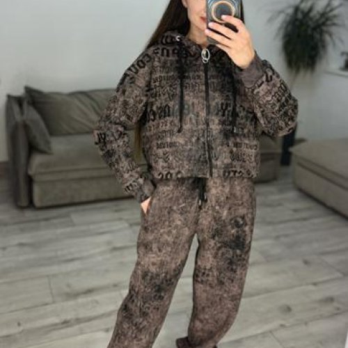 Костюм спорт S.Style (42-48) 312 brown (зима) S.Style 312 brown