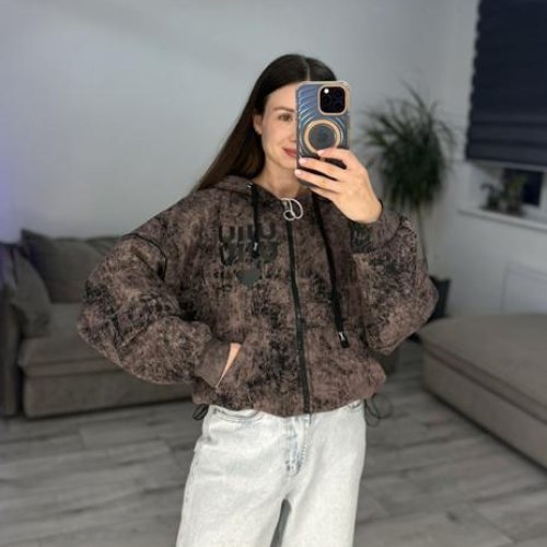 Кофта спорт S.Style (42-48) 51-1 brown (зима) S.Style 51-1 brown