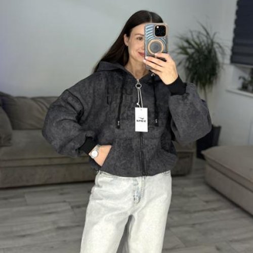 Кофта спорт S.Style (42-48) 51-1 grey (зима) S.Style 51-1 grey