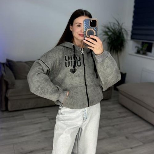 Кофта спорт S.Style (42-48) 51-1 l.grey (зима) S.Style 51-1 l.grey