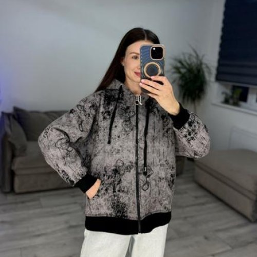 Кофта спорт S.Style (42-48) 602 grey (зима) S.Style 602 grey