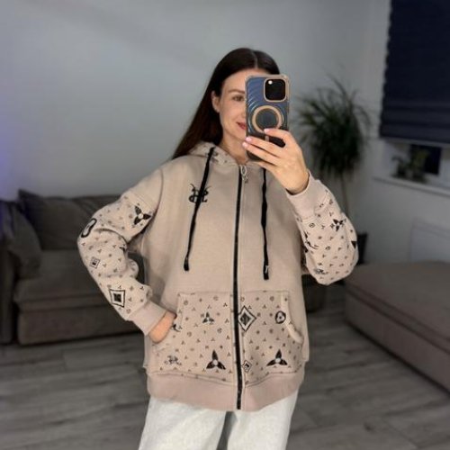 Кофта спорт S.Style (42-48) 602-1 beige (зима) S.Style 602-1 beige