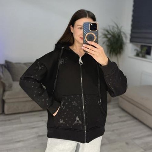 Кофта спорт S.Style (42-48) 602-1 black (зима) S.Style 602-1 black