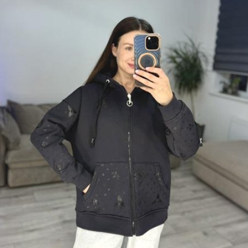 Кофта спорт S.Style (42-48) 602-1 d.grey (зима) S.Style 602-1 d.grey