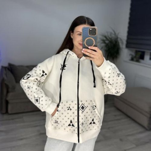 Кофта спорт S.Style (42-48) 602-1 white (зима) S.Style 602-1 white