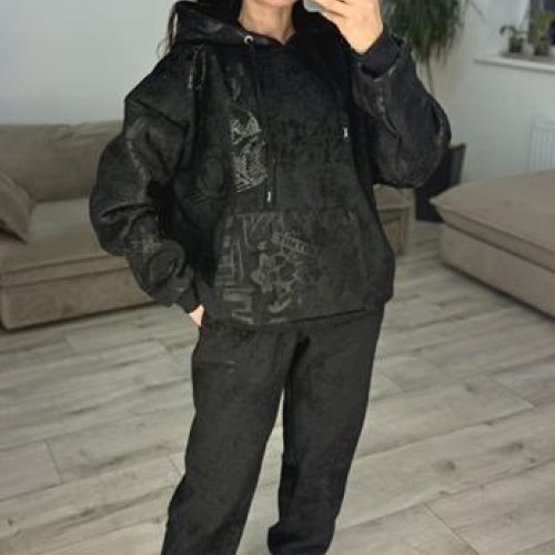 Костюм спорт S.Style (42-48) 607 black (зима) S.Style 607 black