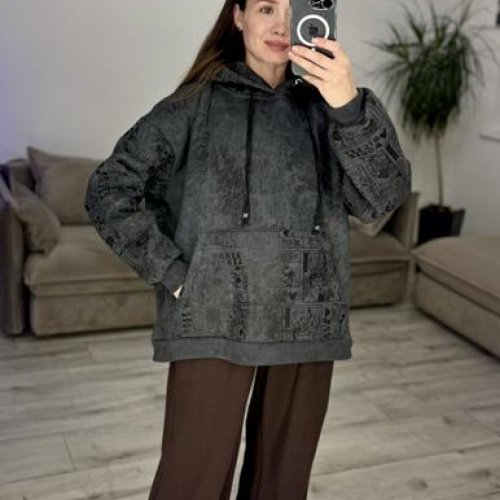 Худи S.Style (42-48) 615 d.grey (зима) S.Style 615 d.grey